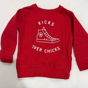 Bright Red Crewneck Sweatshirt